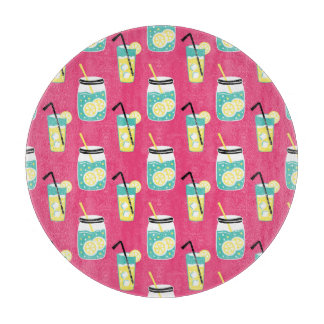 Planche À Découper Eléments d'été écotiques, backgro sans soudure vin