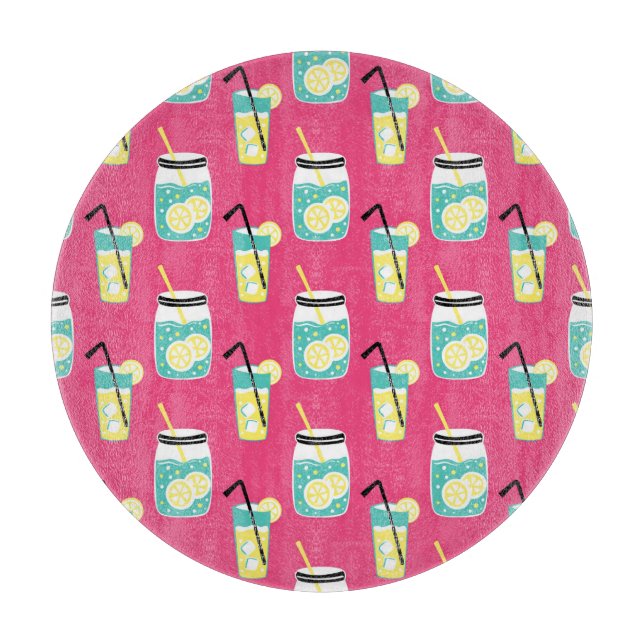 Planche À Découper Eléments d'été écotiques, backgro sans soudure vin (Devant)