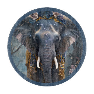 Planche À Découper Eléphant en floraison