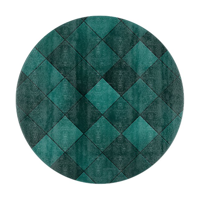 Planche À Découper Emerald Tile Pattern – Modern Luxury (Devant)