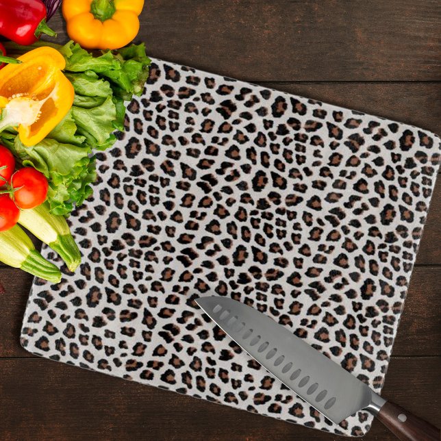 Planche À Découper Empreinte de léopard (Leopard Print Cutting Board by Looly Elzayat
)