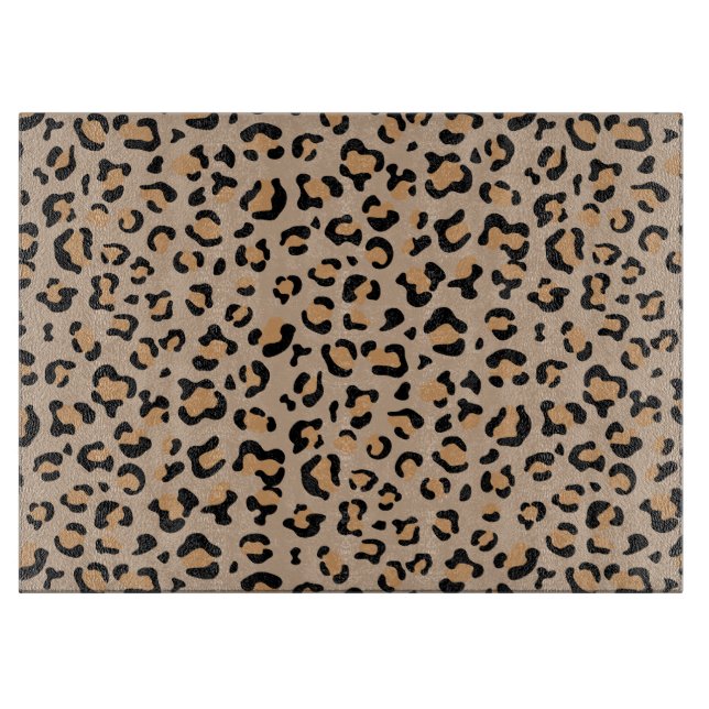 Planche À Découper Empreinte de léopard, Spots de léopard, Leopard Br (Devant)