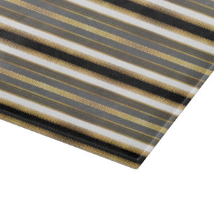 Planche à découper en dentelle noire, blanche et o