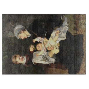 Planche À Découper En Familiens Besøg - Bertha Wegmann Fine Art