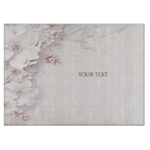 Planche à découper en ivoire rose