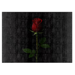 Planche à découper en verre Black 4 Luxe Rose Roug