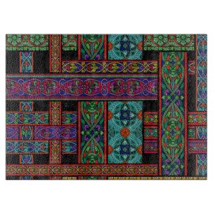 Planche à découper en verre coloré Soleil de minui