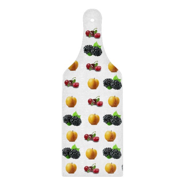 Planche à découper en verre de fruits (Devant)