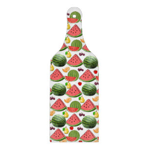 Planche à découper en verre de fruits