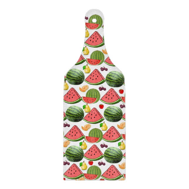 Planche à découper en verre de fruits (Devant)