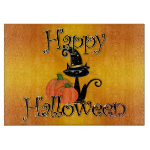 Planche à découper en verre décoratif Halloween / 