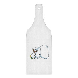 Planche à découper en verre en forme de bonhomme d