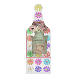 Planche à découper en verre Floral