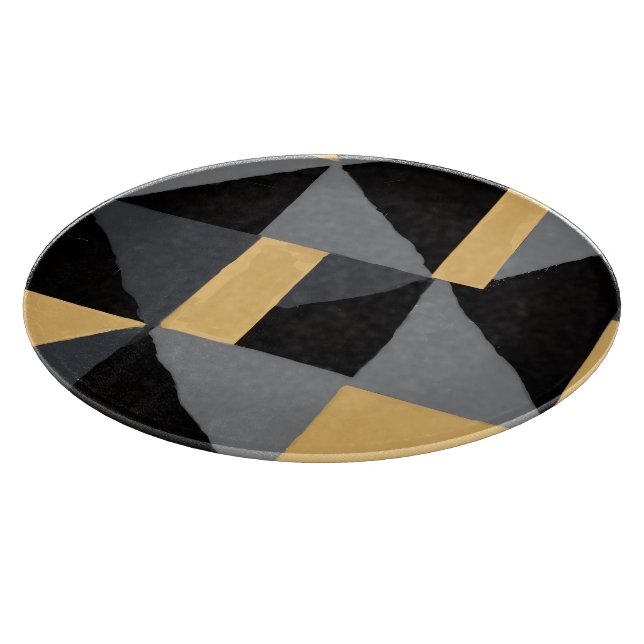 Planche à Découper en Verre Géométrie Moderne Schneidebrett (Ecke)