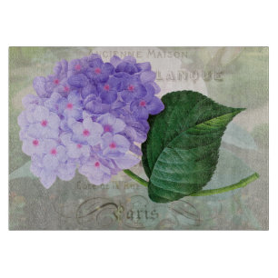 Planche à découper en verre Hydrangea Violet Redou