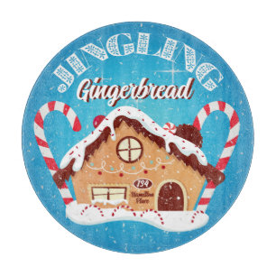 Planche à découper en verre Jingling Gingerbread m