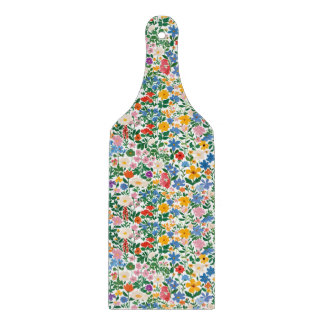Planche à découper en verre - Motif floral heureux
