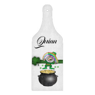 Planche à découper en verre pour la Saint-Patrick