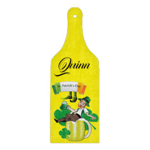 Planche à découper en verre pour la Saint-Patrick