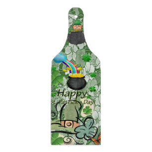 Planche à découper en verre pour la Saint-Patrick