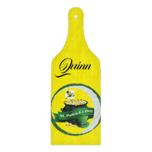 Planche à découper en verre pour la Saint-Patrick