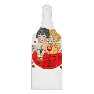 Planche à découper en verre pour la Saint-Valentin