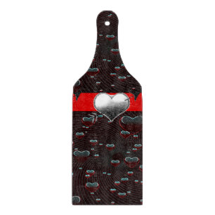Planche à découper en verre pour la Saint-Valentin