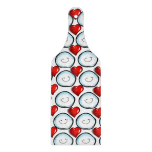 Planche à découper en verre pour la Saint-Valentin