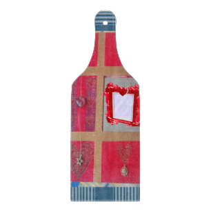 Planche à découper en verre pour la Saint-Valentin