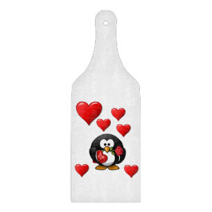 Planche à découper en verre pour la Saint-Valentin