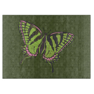 Planche à découper en verre Swallowtail celtique