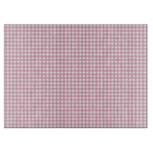 Planche À Découper En vichy rose et blanc