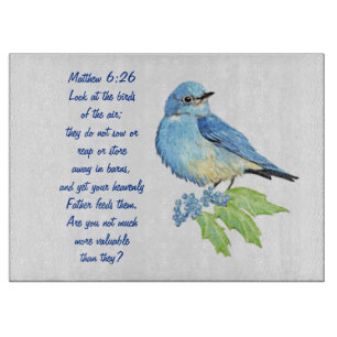 Planche À Découper Encourager l'écriture biblique Matthew Bluebird