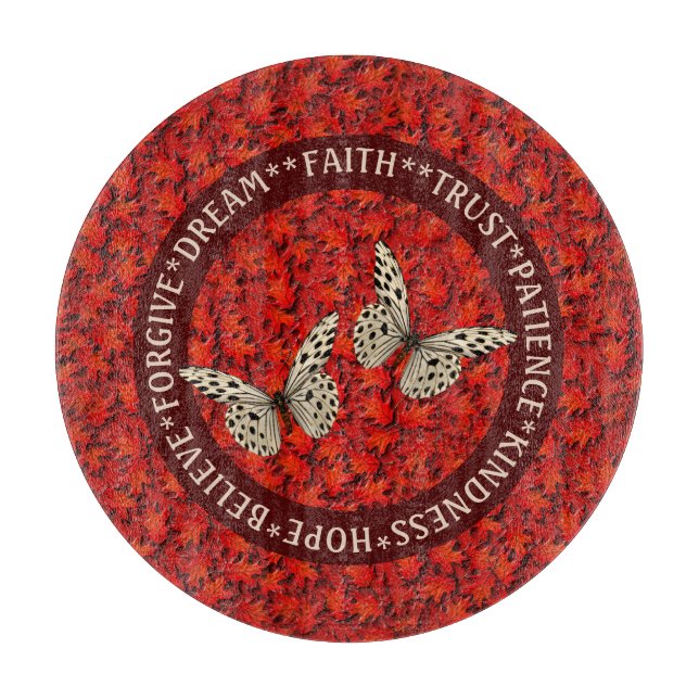 Planche À Découper encouraging Words Affaire Leaves (Devant)