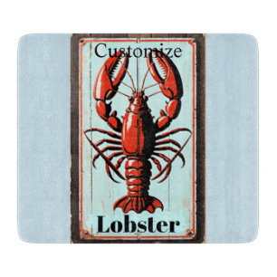 Planche À Découper Enseigne vintage homard Thunder_Cove