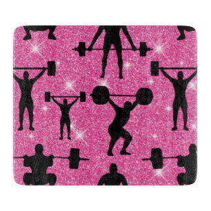 Planche À Découper Entraînement Fitness Gymnastique Sport Rose Paille