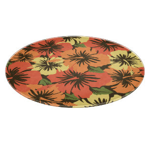 Planche À Découper Epic Hibiscus Hawaiian Glass Cutboard