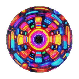 Planche À Découper Éruption énergétique psychédélique