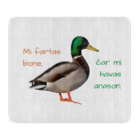 Espéranto : Je vais bien, car j'ai un canard.