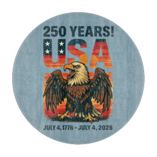 Planche À Découper États-Unis 250 ans – Aigle américain patriotique 4