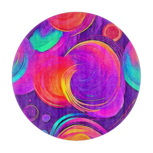Planche À Découper Ethereal Neon : Des rêves Abstraits