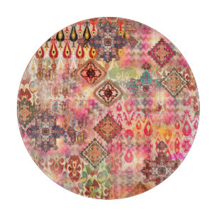 Planche À Découper Ethnic Digital Abstrait Motif sans fil