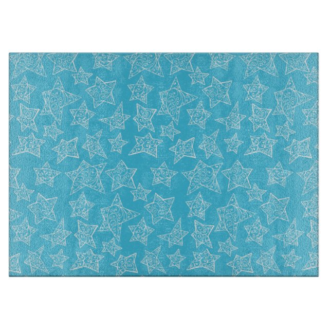 Planche À Découper étoiles de Noël dessinées à la main (Devant)