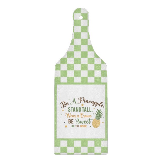 Planche À Découper Être un mot d'ananas (Devant)