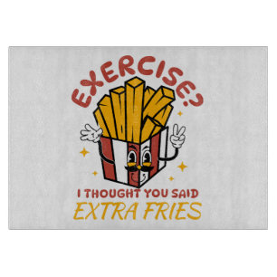 Planche À Découper Exercice Je Pensais Que Vous Aviez Dit Frites Supp