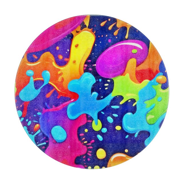 Planche À Découper Explosion d'art coloré (Devant)