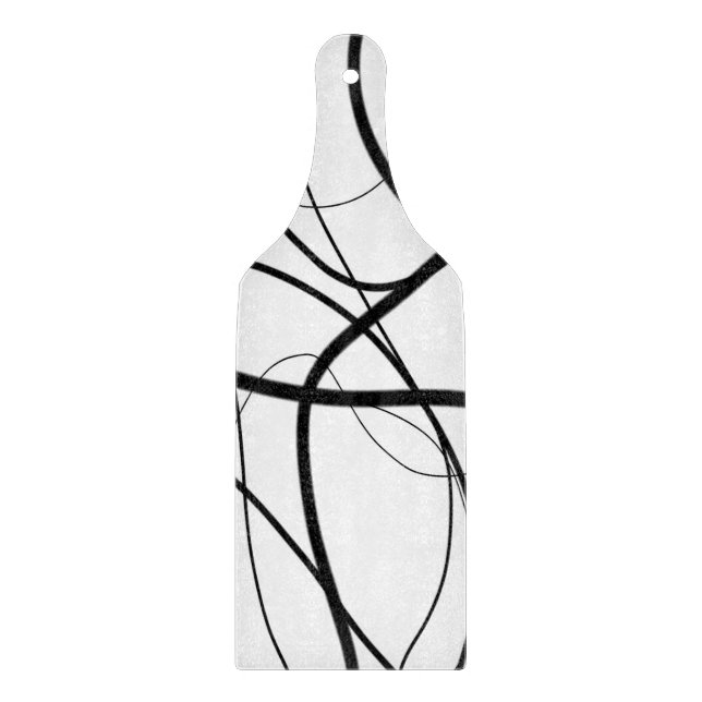 Planche À Découper Expression en noir et blanc (Devant)