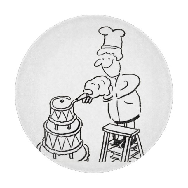 Planche À Découper Fabricant de gâteaux décorant Géant Gâteau (Devant)