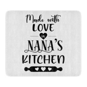 Planche À Découper Fabriqué avec amour dans la cuisine de Nana