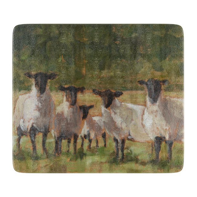 Planche À Découper Famille de moutons (Devant)